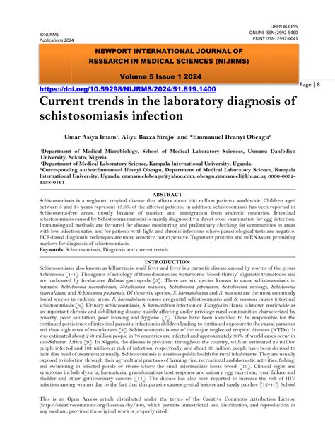 laboratory analysis diagnosis|laboratory diagnosis of schistosomiasis.